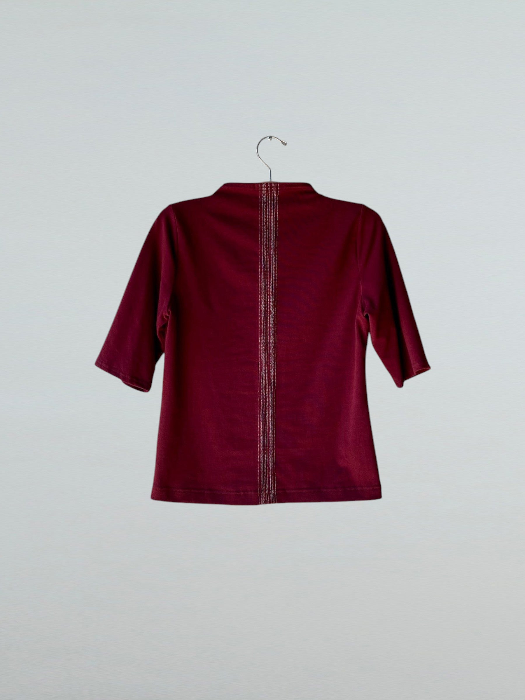 Extra Small, Center Lines Top Claret