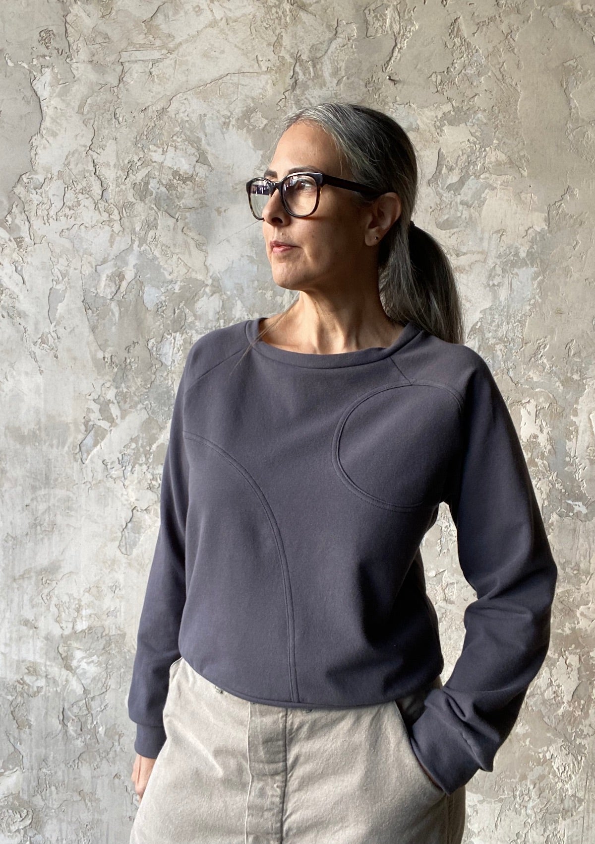 Landscape Sweatshirt in Charcoal