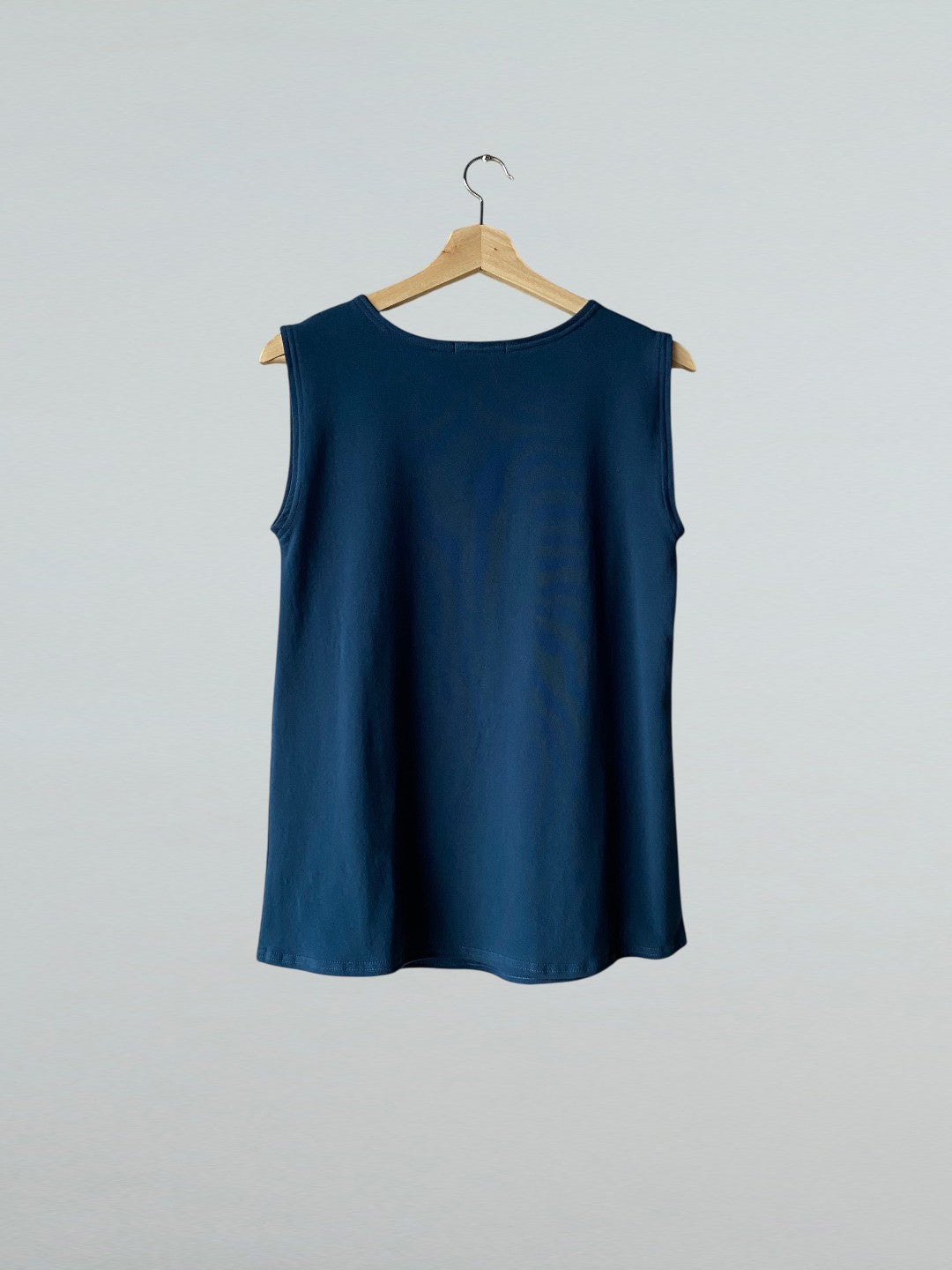 Side Drape Top in Teal