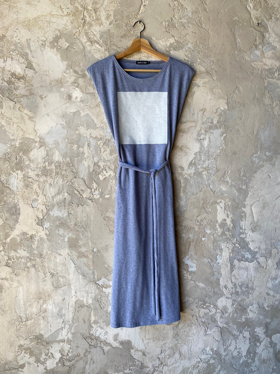 Square Dress in Heather Grey