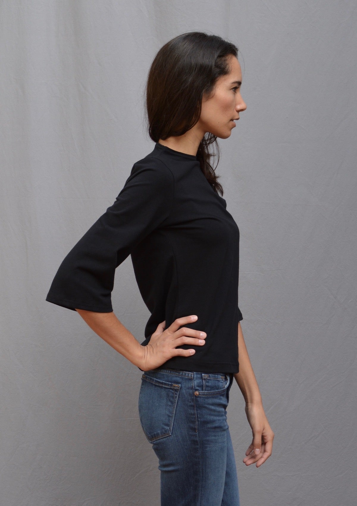 Opal Top, Fluted Sleeve