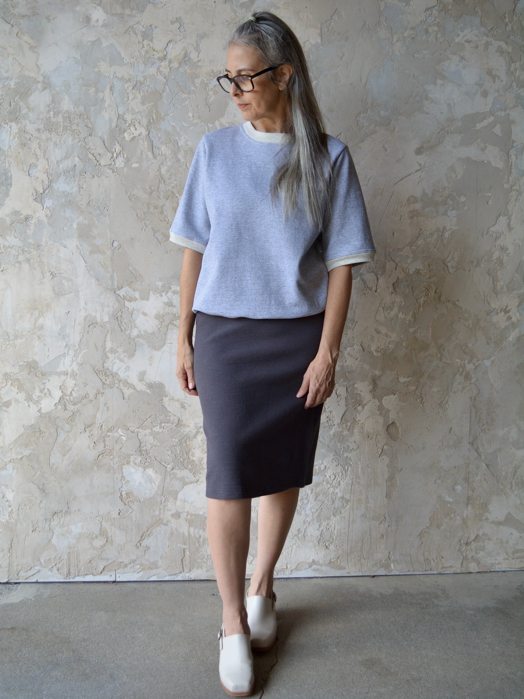 Charcoal Grey Tube Skirt