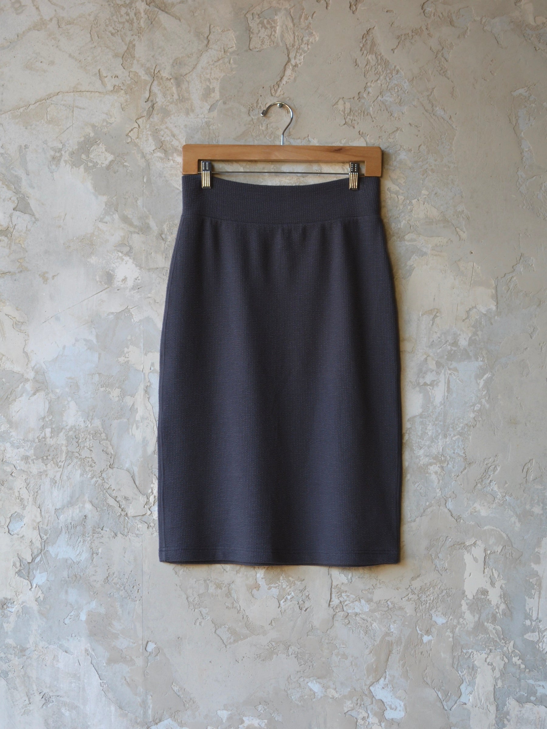 Charcoal Grey Knee Length Skirt