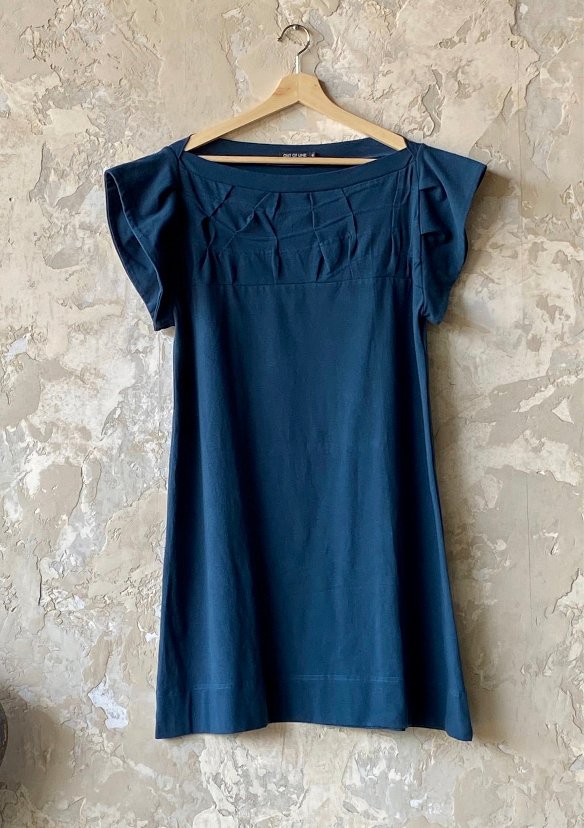 Extra Large, Folded Swing Dress in teal