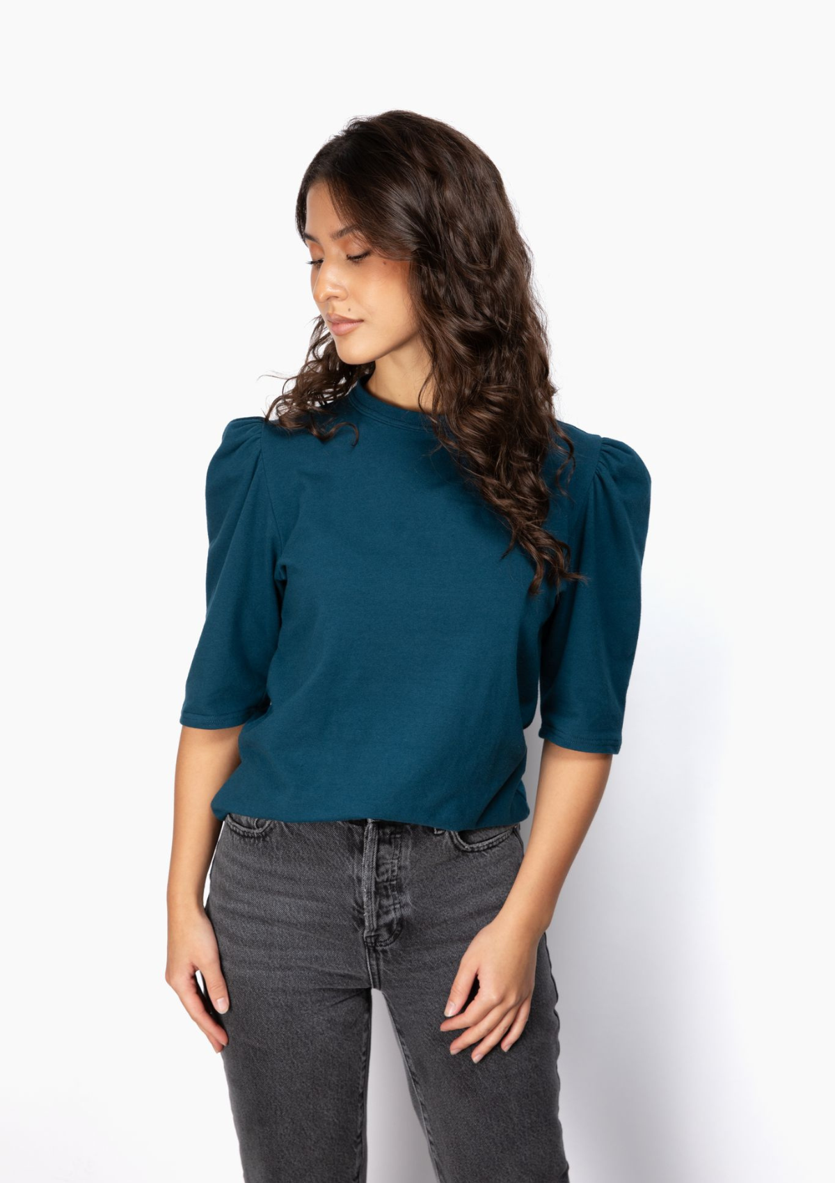 Large, Talia Top in Teal