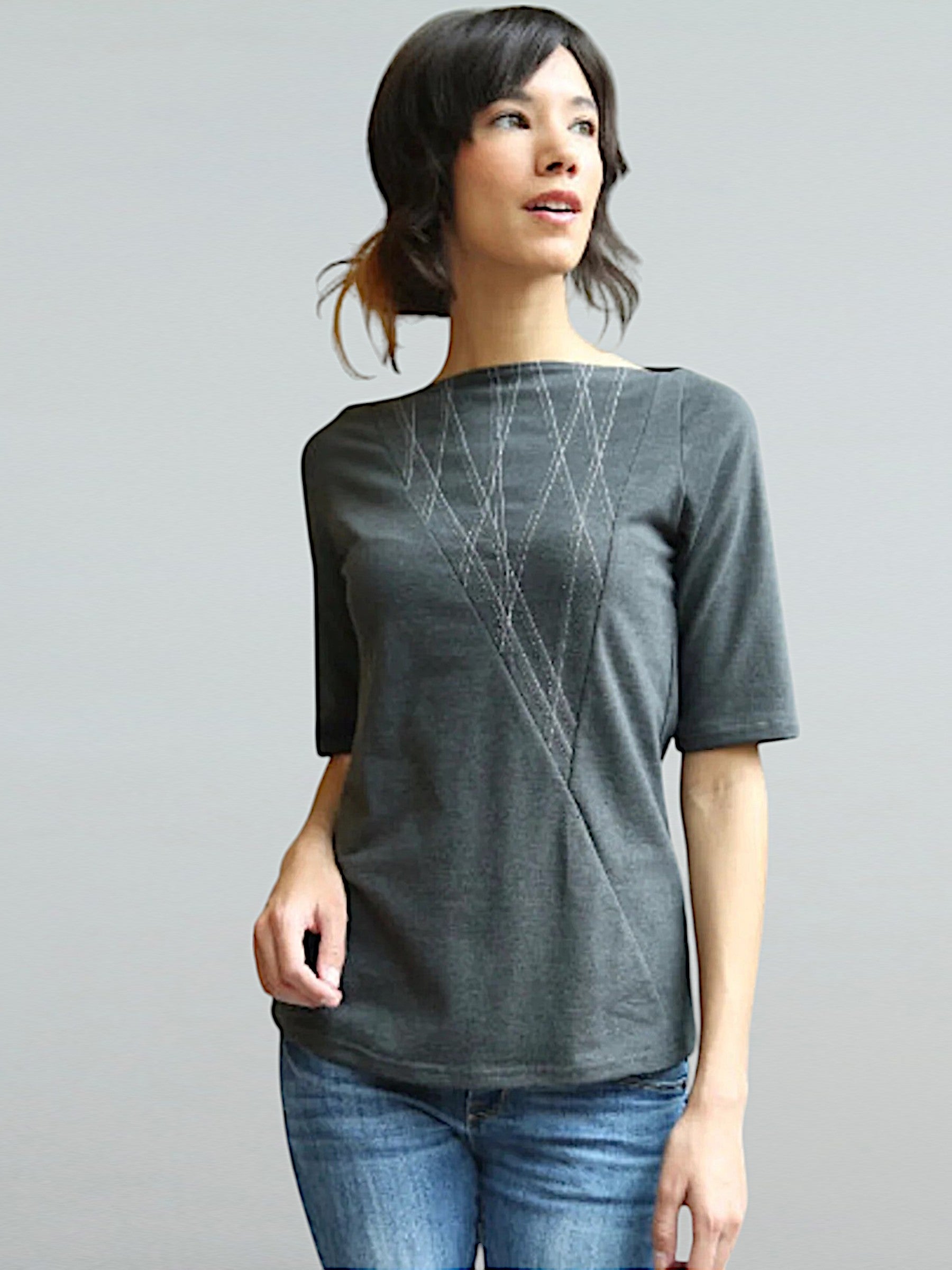 Triangle Top Mid Sleeve