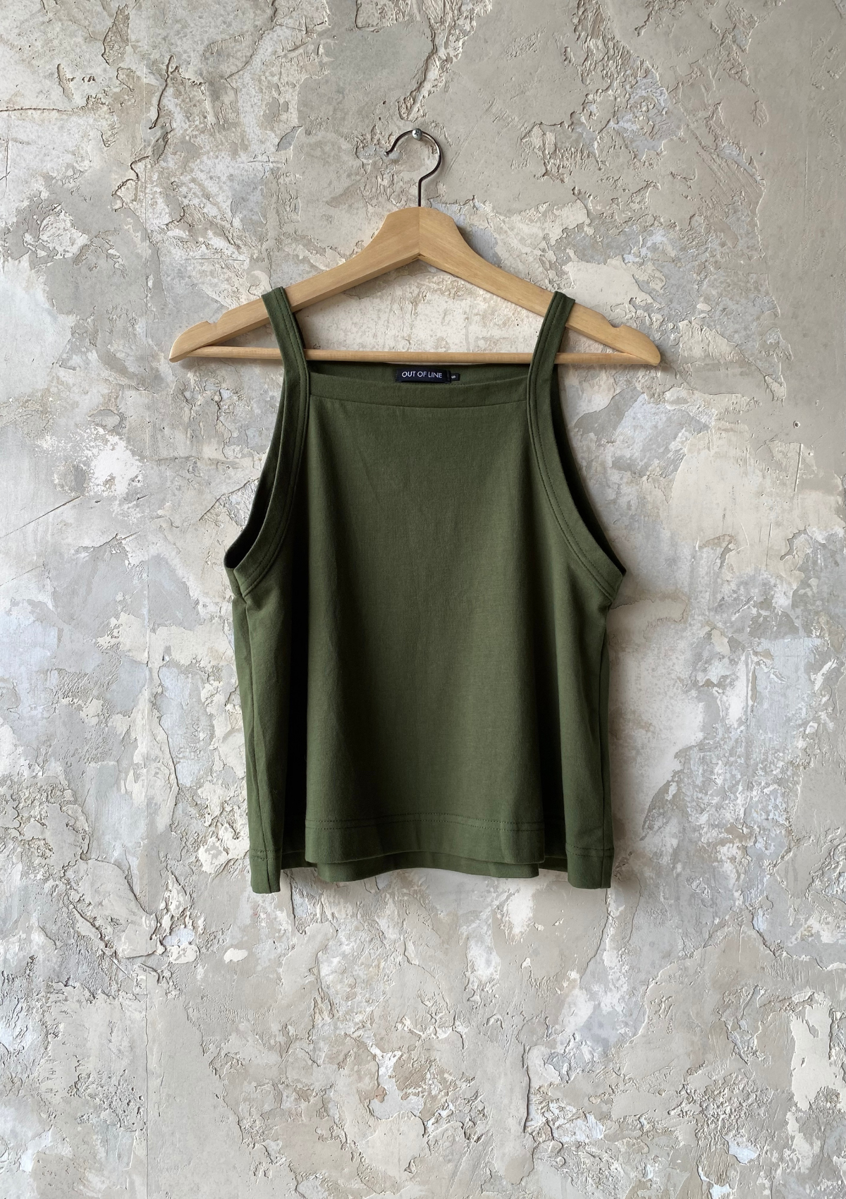 Small, Frame Tank in olive