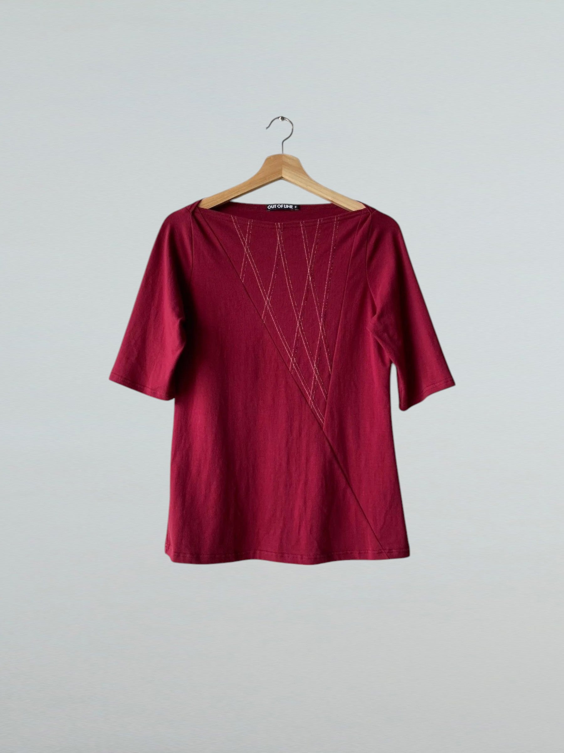 Medium, Triangle Top Mid Sleeve, Claret