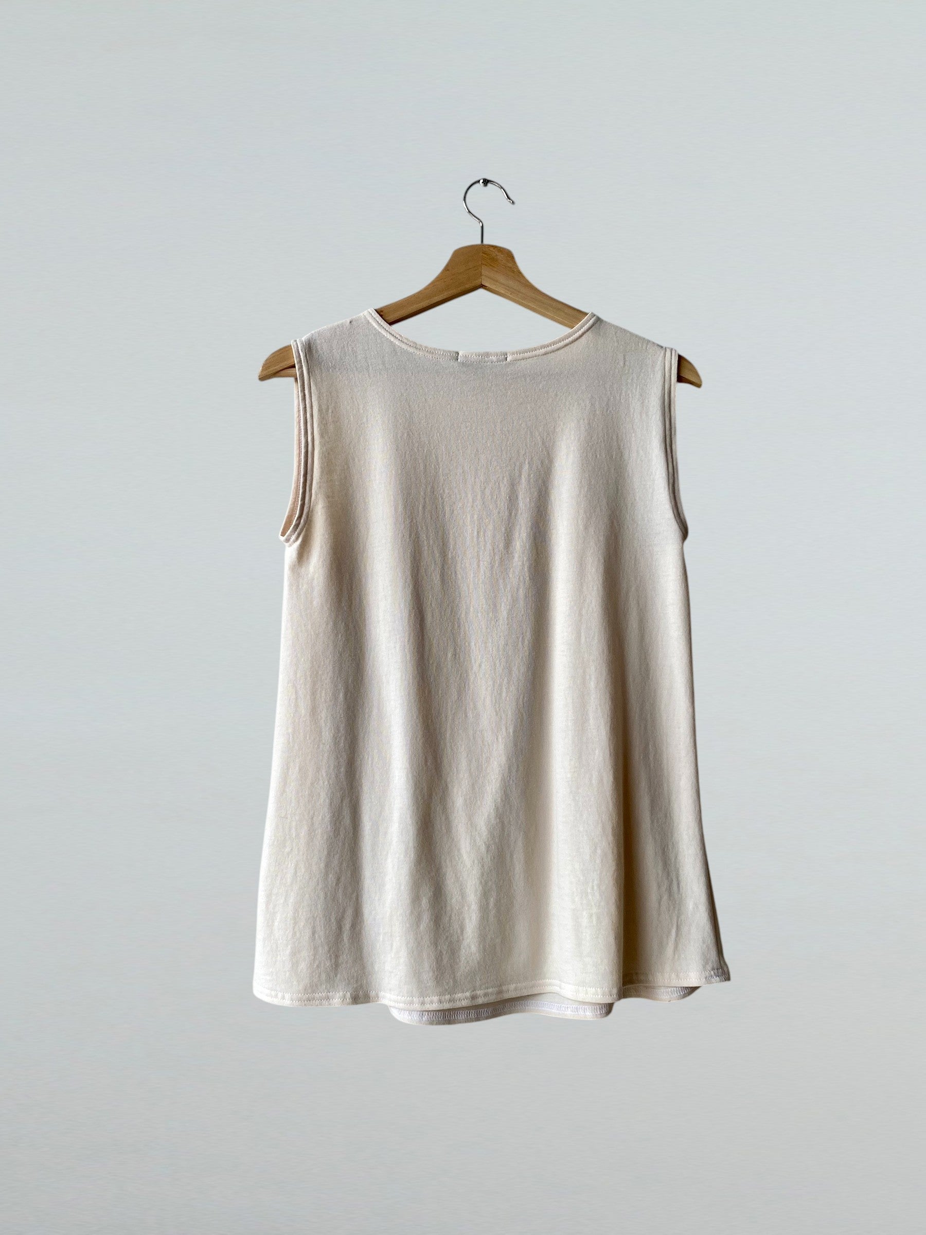 Small, Side Drape Top, Natural