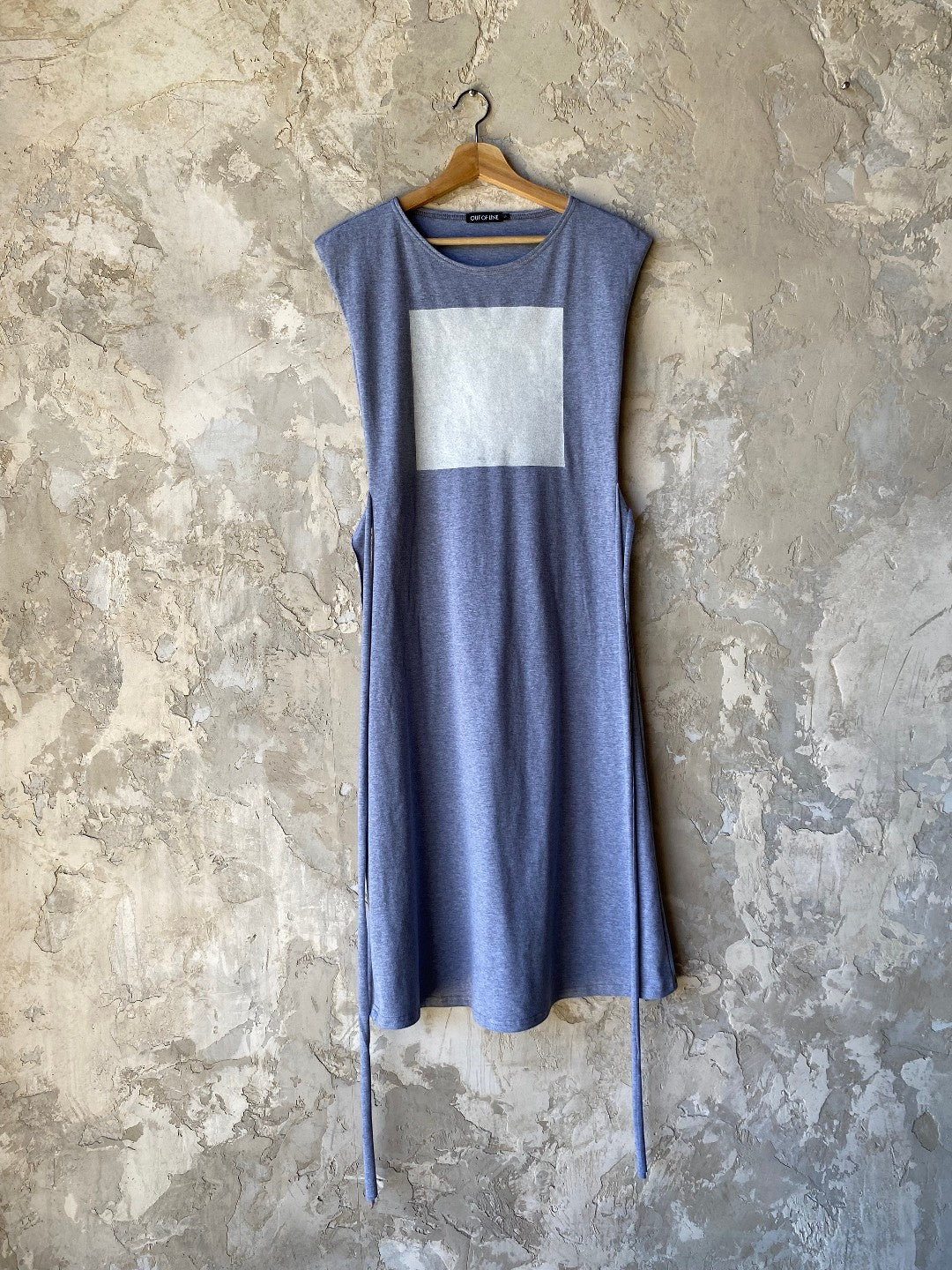 Square Dress in Heather Grey