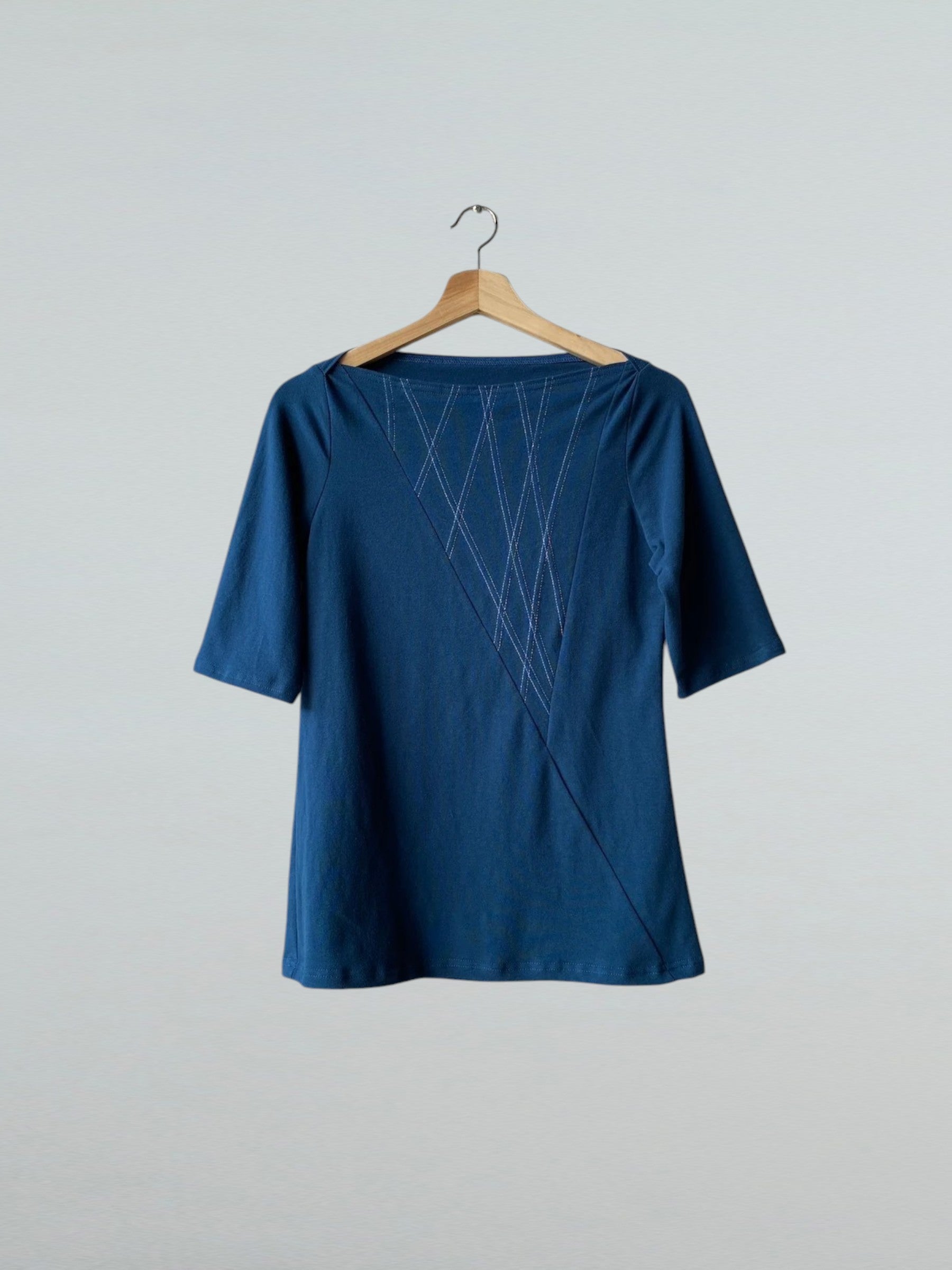 Small, Triangle Top Mid Sleeve, Teal