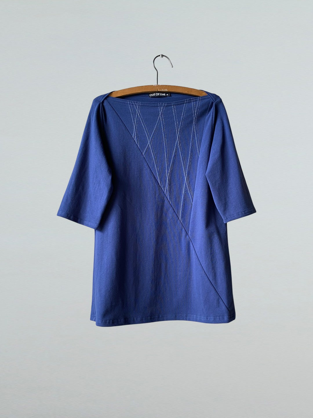 Limited Edition Color Triangle Top, Denim Blue