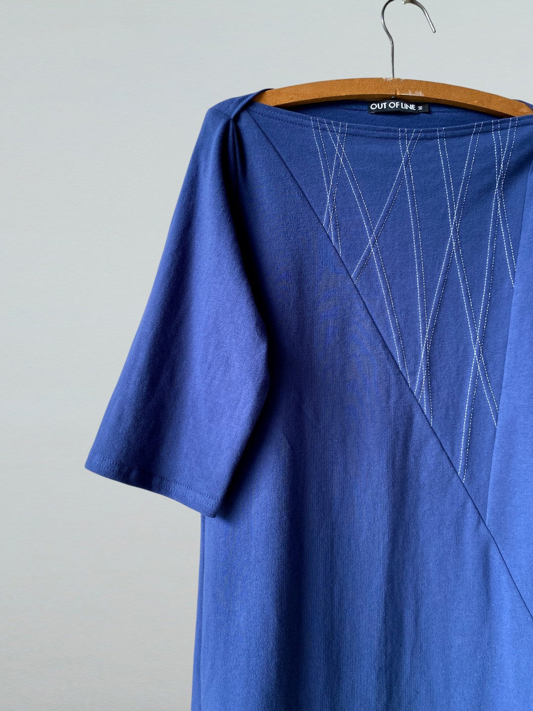 Limited Edition Color Triangle Top, Denim Blue